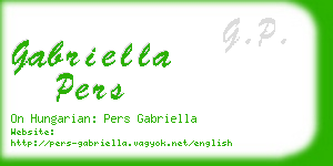 gabriella pers business card